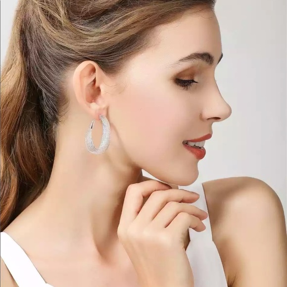 New 925 Sterling Silver Beautiful Women Earrings - Picture 9 of 11